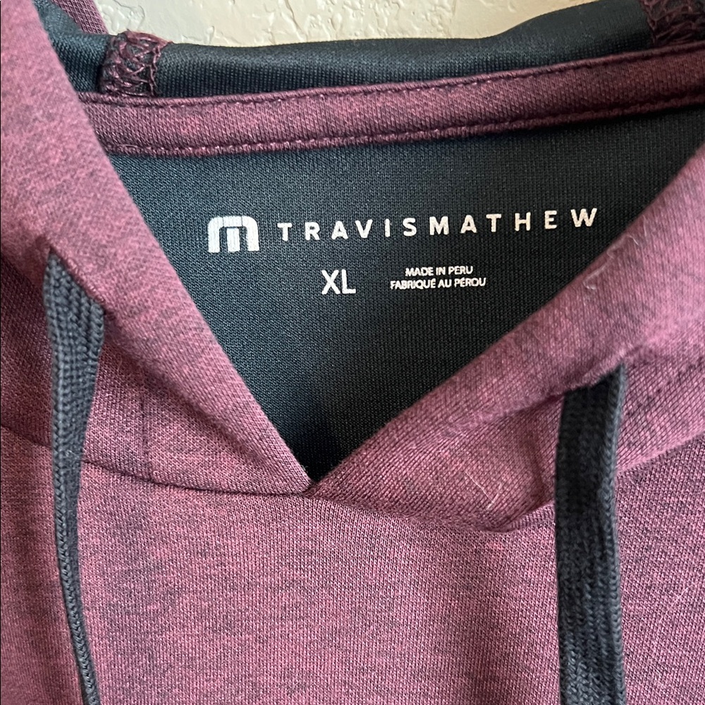 NWT Travis Mathew Maroon Hoodie - Picture 5 of 9